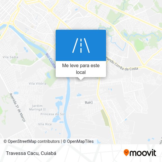 Travessa Cacu mapa