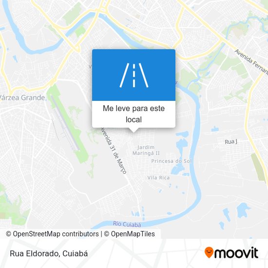 Rua Eldorado mapa