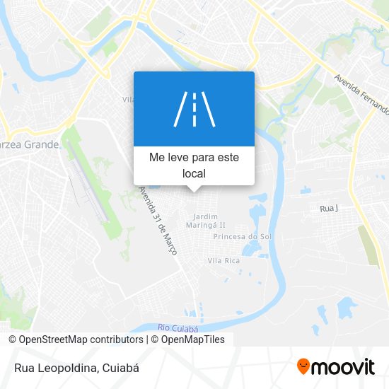 Rua Leopoldina mapa