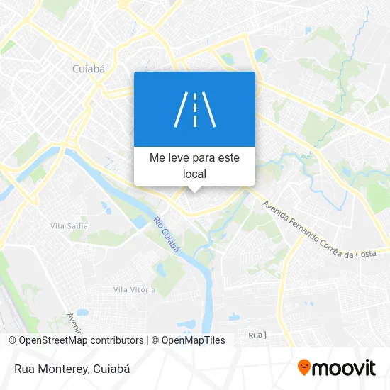 Rua Monterey mapa