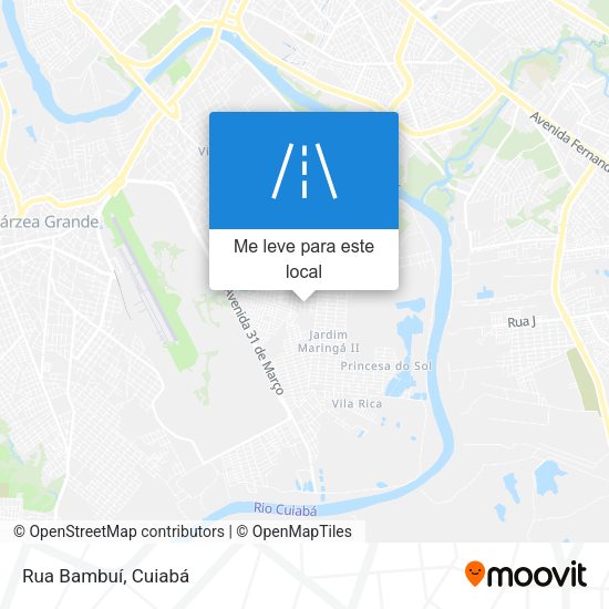 Rua Bambuí mapa