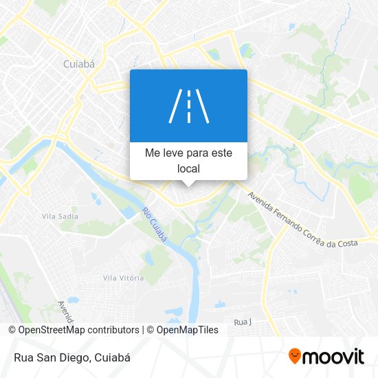 Rua San Diego mapa