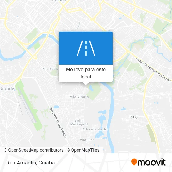 Rua Amarilis mapa