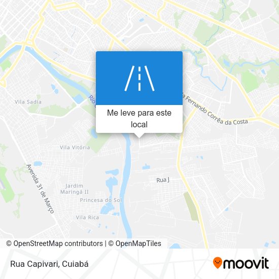 Rua Capivari mapa