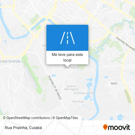 Rua Prainha mapa