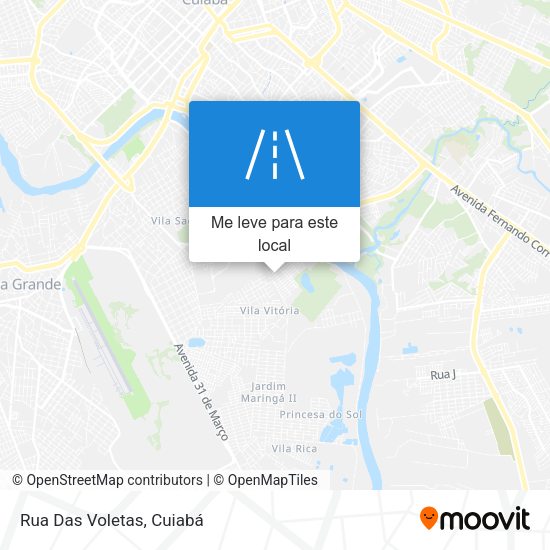 Rua Das Voletas mapa