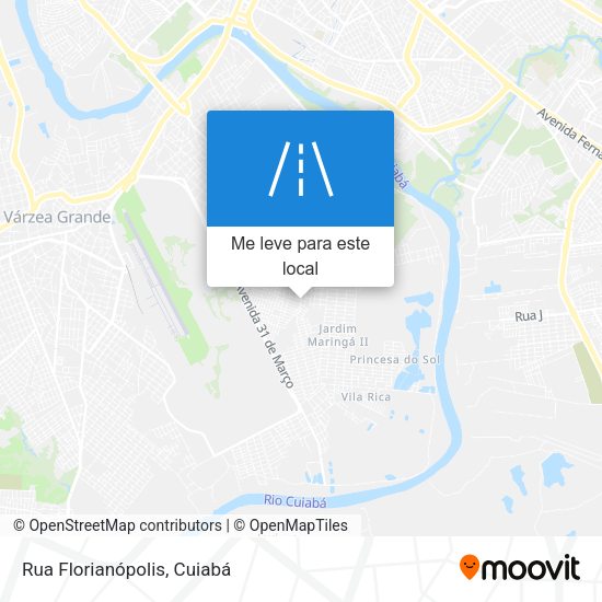 Rua Florianópolis mapa