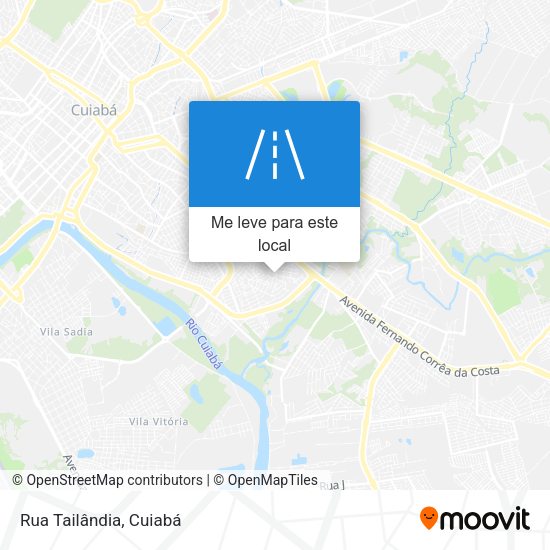 Rua Tailândia mapa