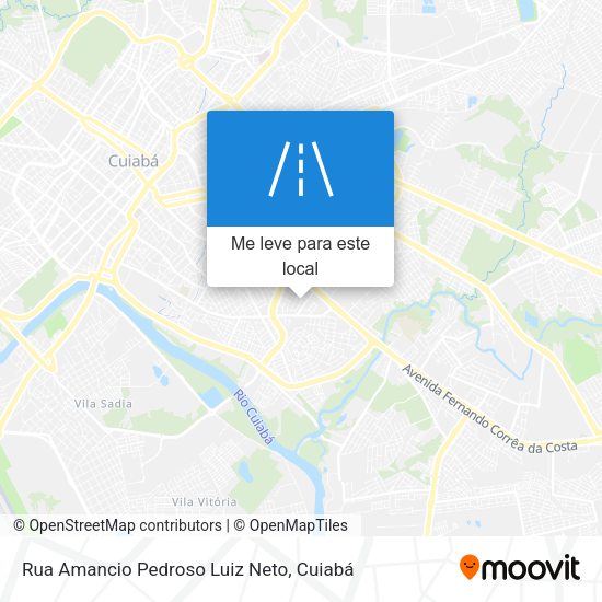 Rua Amancio Pedroso Luiz Neto mapa