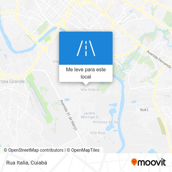 Rua Italia mapa