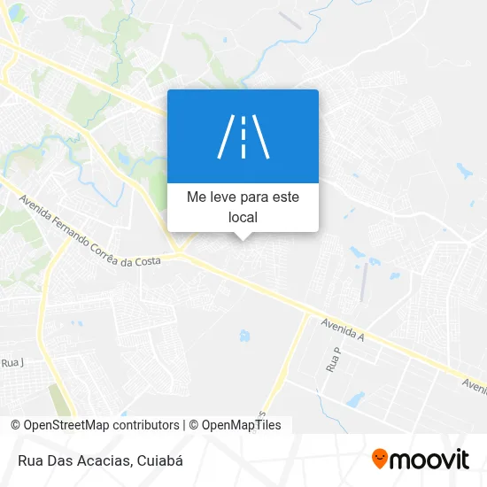 Rua Das Acacias mapa