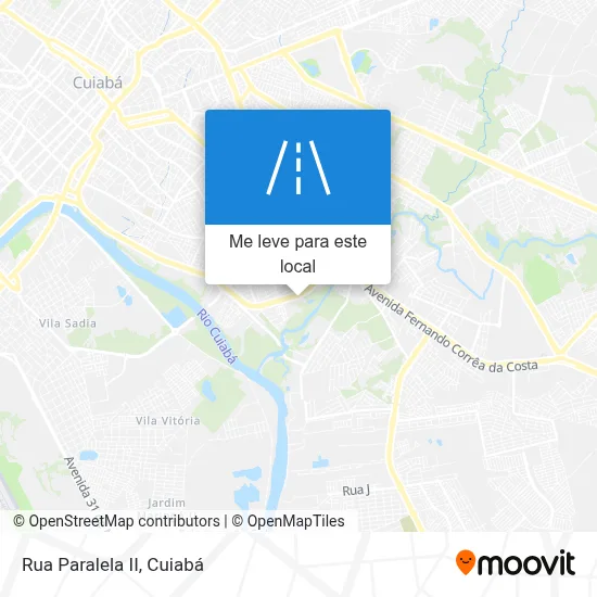 Rua Paralela II mapa