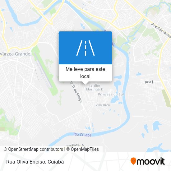 Rua Oliva Enciso mapa