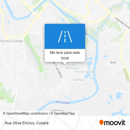 Rua Oliva Enciso mapa