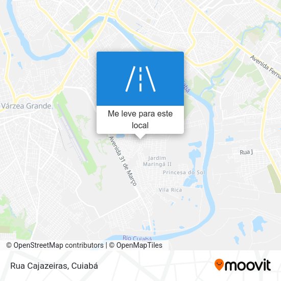 Rua Cajazeiras mapa
