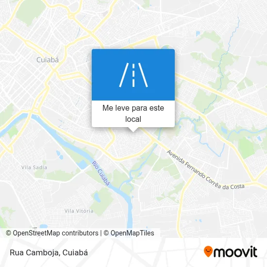 Rua Camboja mapa