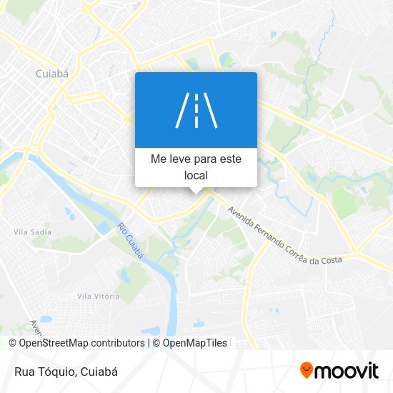 Rua Tóquio mapa