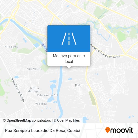 Rua Serapiao Leocadio Da Rosa mapa