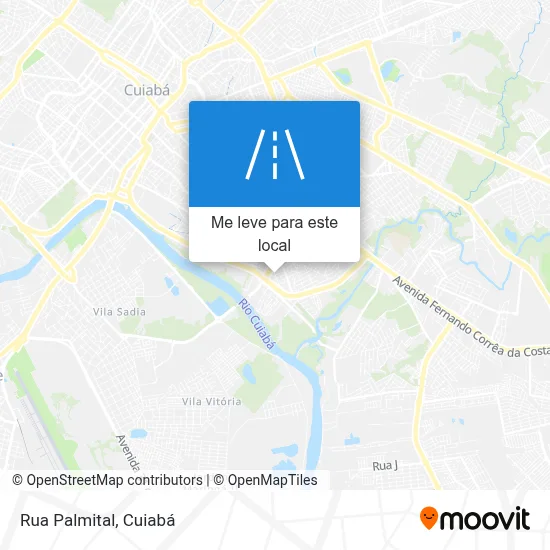 Rua Palmital mapa