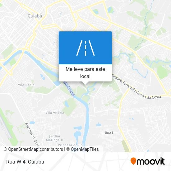Rua W-4 mapa