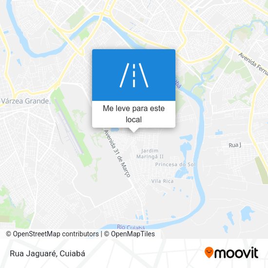 Rua Jaguaré mapa