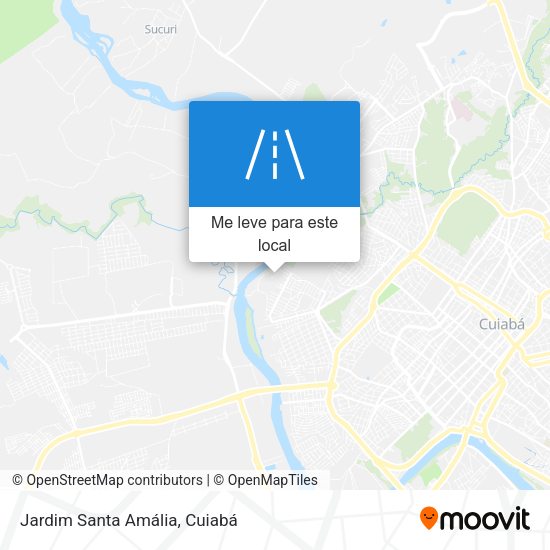 Jardim Santa Amália mapa