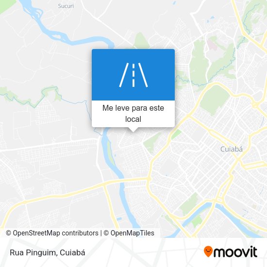 Rua Pinguim mapa