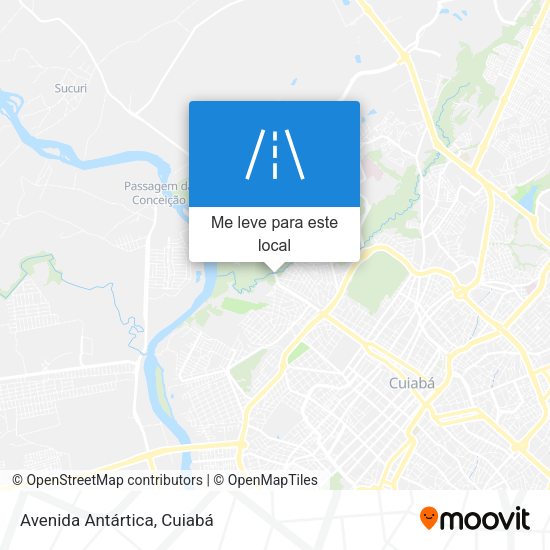 Avenida Antártica mapa