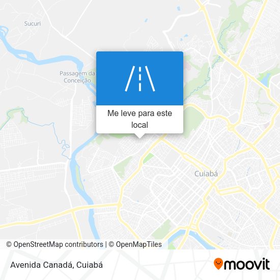Avenida Canadá mapa