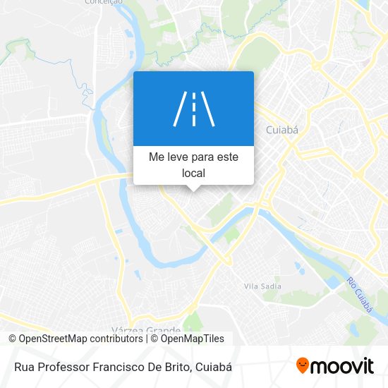 Rua Professor Francisco De Brito mapa