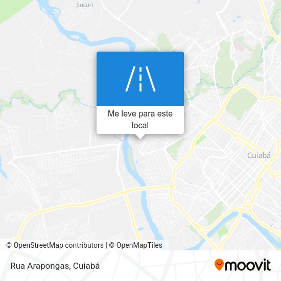 Rua Arapongas mapa
