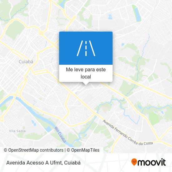 Avenida Acesso A Ufmt mapa