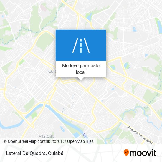 Lateral Da Quadra mapa