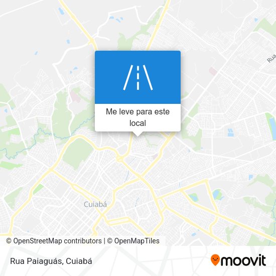 Rua Paiaguás mapa
