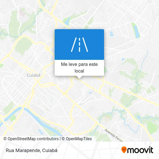 Rua Marapende mapa