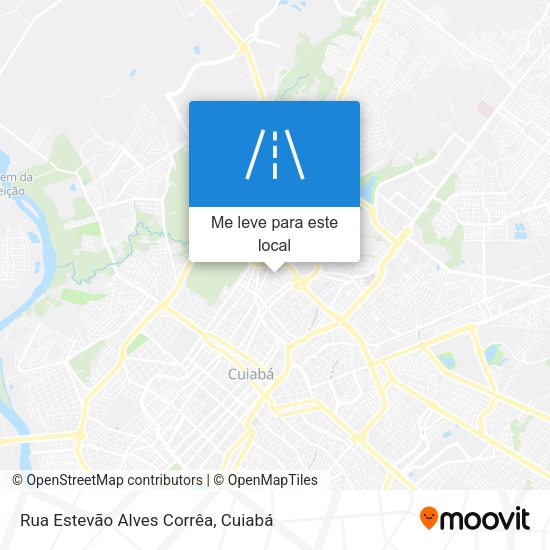 Rua Estevão Alves Corrêa mapa