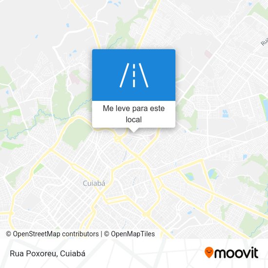 Rua Poxoreu mapa