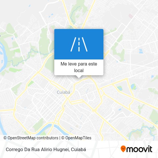 Corrego Da Rua Alirio Hugnei mapa