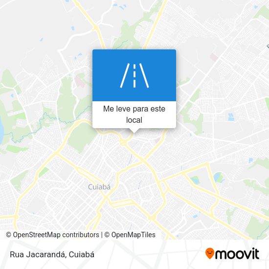 Rua Jacarandá mapa