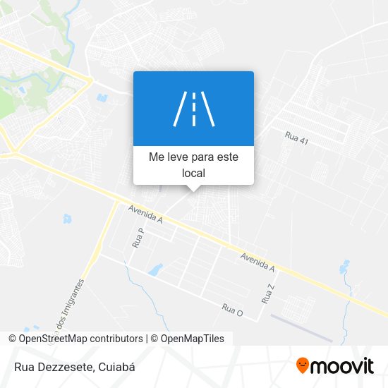 Rua Dezzesete mapa