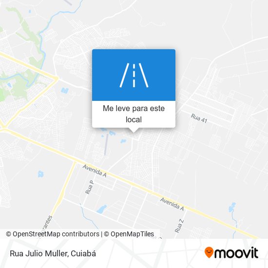 Rua Julio Muller mapa