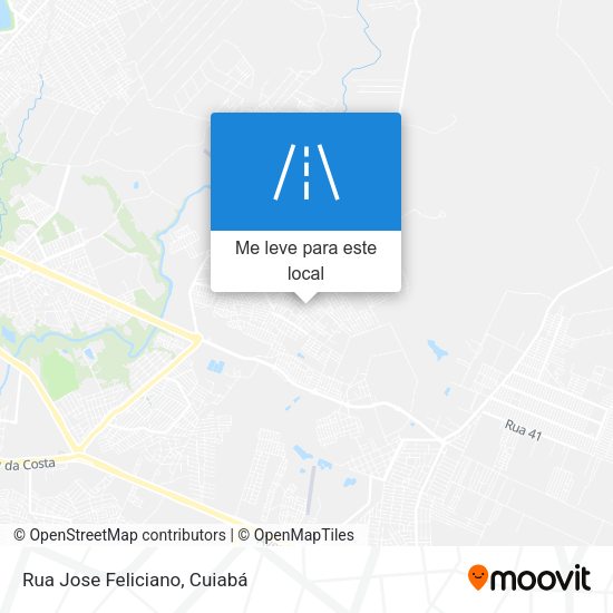 Rua Jose Feliciano mapa