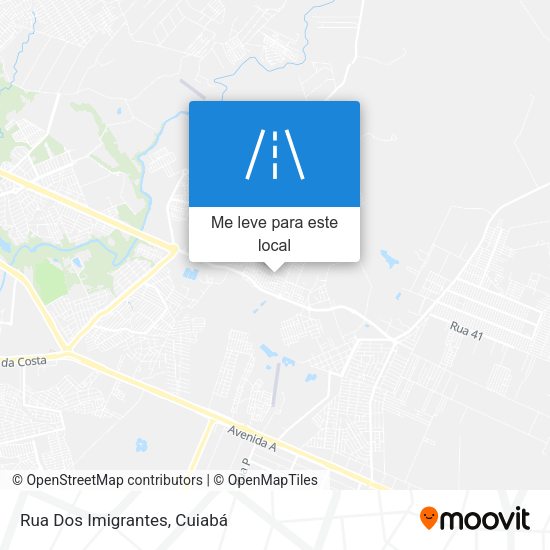 Rua Dos Imigrantes mapa