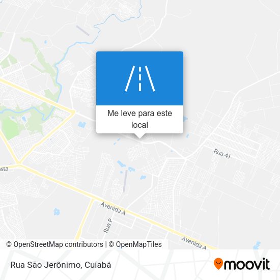 Rua São Jerônimo mapa