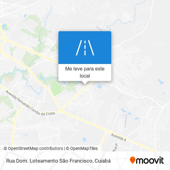 Rua Dom. Loteamento São Francisco mapa