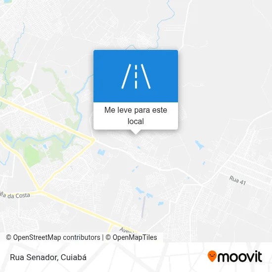 Rua Senador mapa