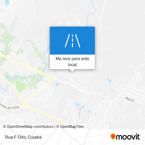 Rua F Oito mapa