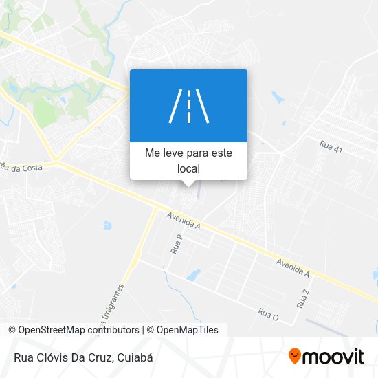 Rua Clóvis Da Cruz mapa