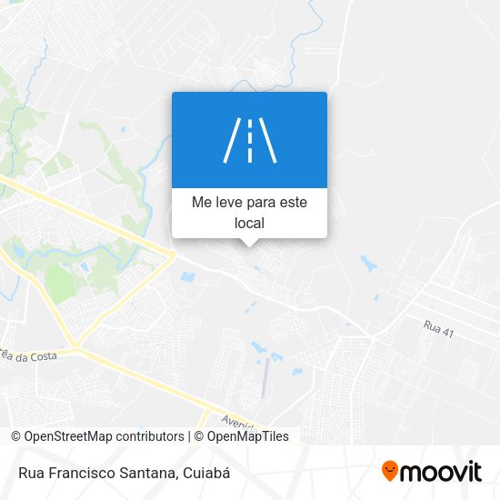 Rua Francisco Santana mapa