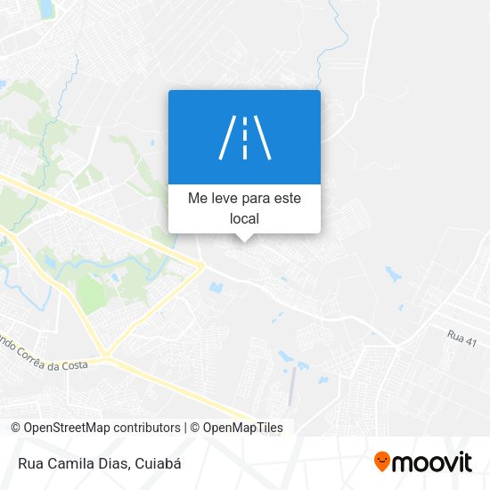 Rua Camila Dias mapa